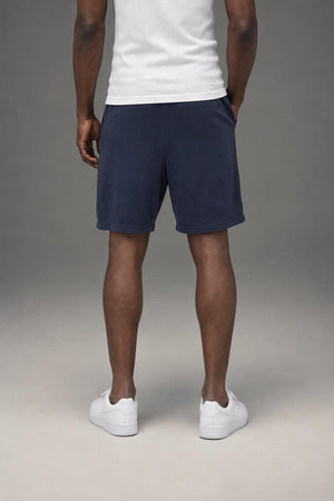 Tommy Hilfiger Men's French Terry Lounge Short Dark Navy 09T3780 410 AI model photo