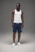 Tommy Hilfiger Men's French Terry Lounge Short Dark Navy 09T3780 410 AI model photo