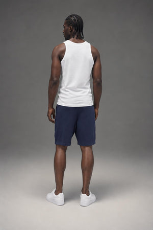 Tommy Hilfiger Men's French Terry Lounge Short Dark Navy 09T3780 410 AI model photo