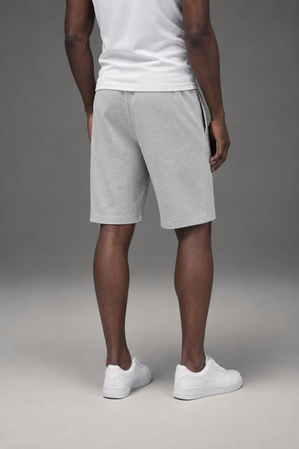 Tommy Hilfiger Men's French Terry Lounge Short Gray heather 09T3780 004 AI model photo