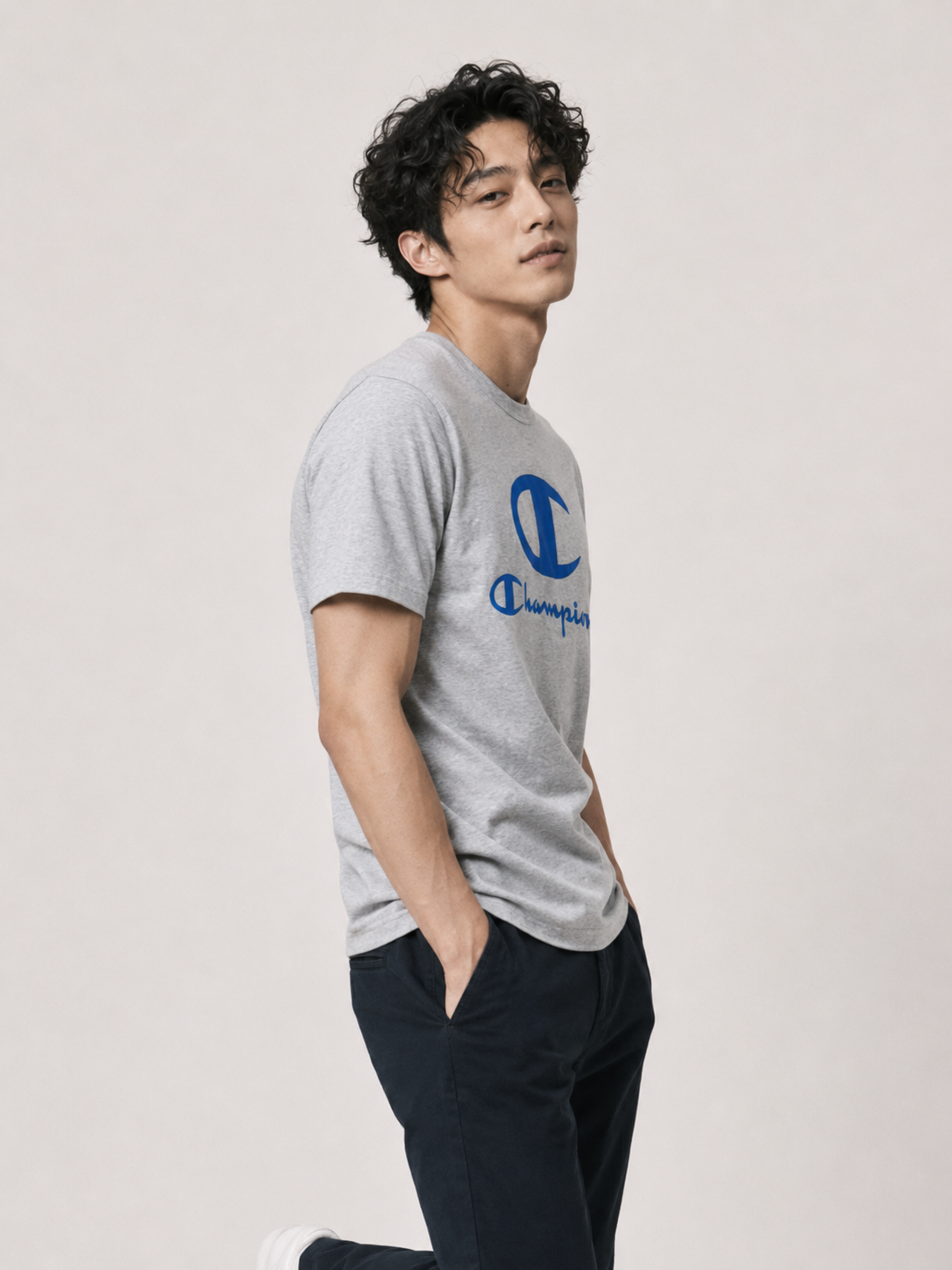 Champion Lightweight Short Sleeve Tee Bleached Stone GT353 586SKA 778