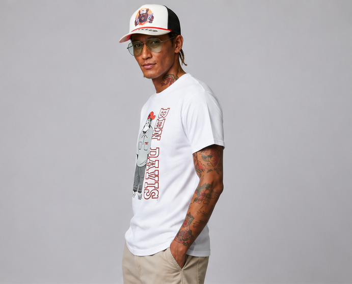 Ben Davis Funky Monkey T-Shirt  White 9050