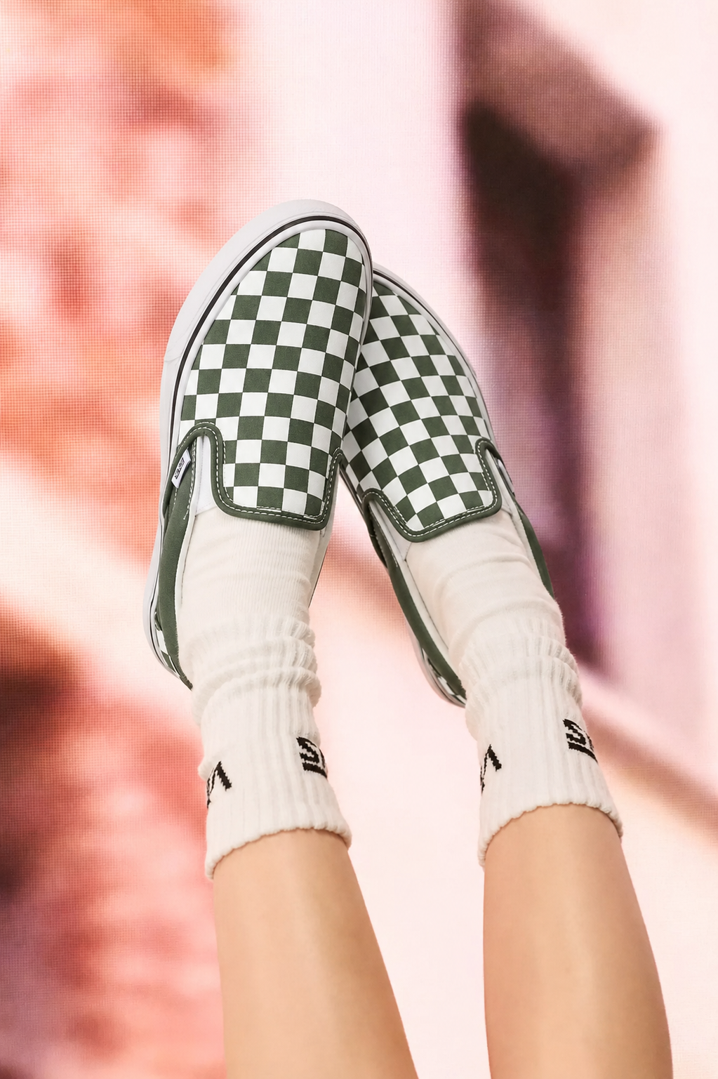 Vans Checkerboard Classic Slip-On Thyme/True White VN0A33TB9HO