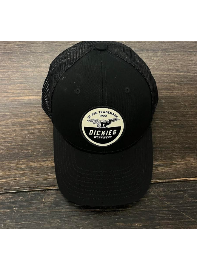 Dickies Low Pro Workwear Patch Trucker Hat Black A8636BLK