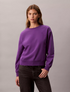 Calvin Klein Women’s Archive Logo Fleece Relaxed Sweatshirt Smokey Shadow 47B236G 500