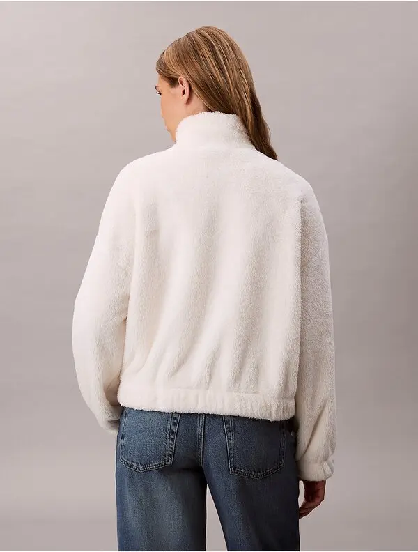 Calvin Klein Women’s Sherpa Jacket Antique White 475006S 100