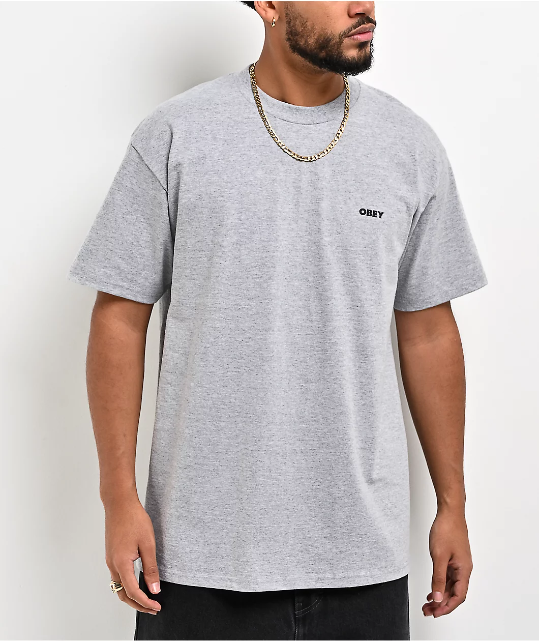OBEY Mens I Will OBEY Heather Grey 165264349 HEA