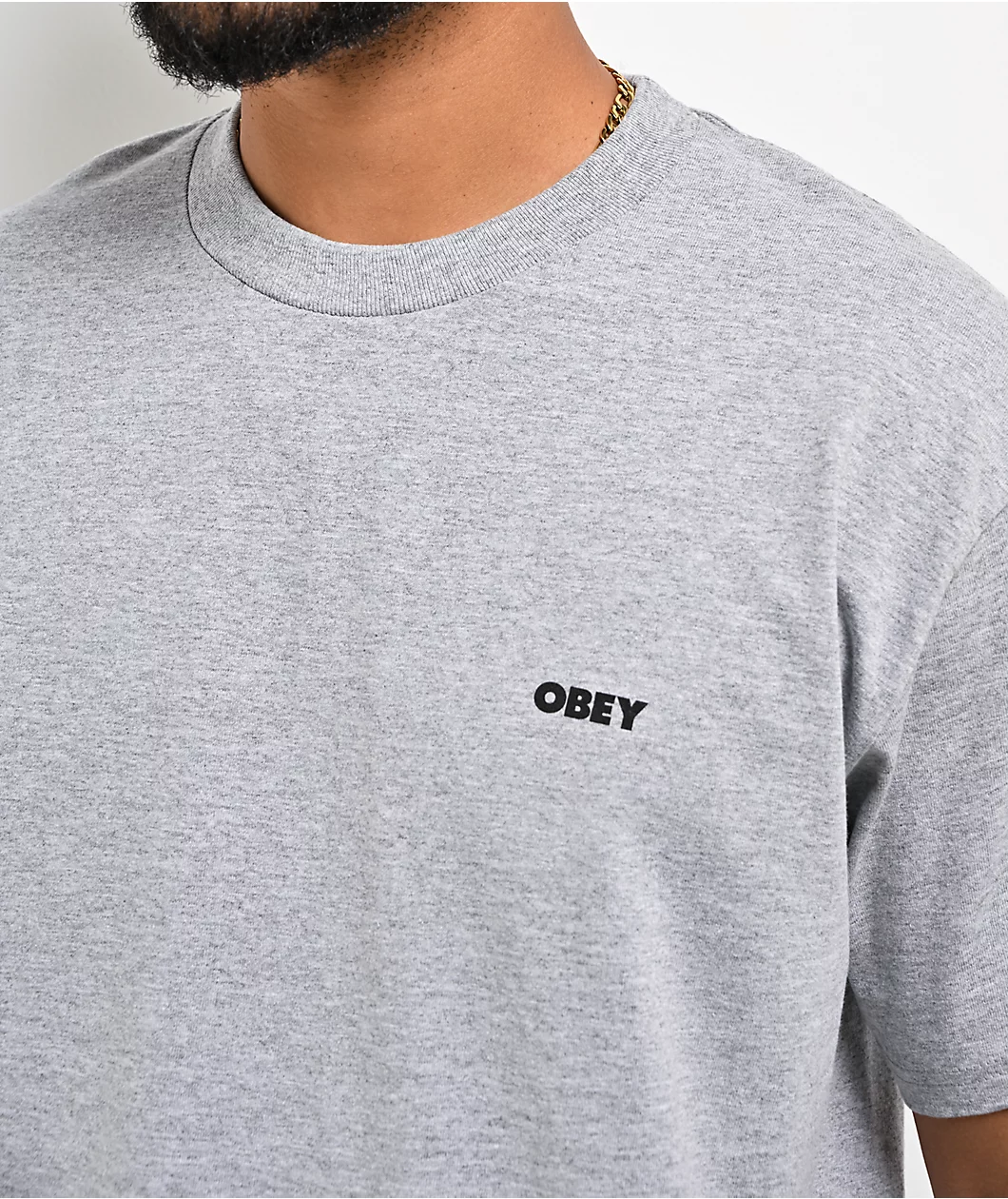 OBEY Mens I Will OBEY Heather Grey 165264349 HEA