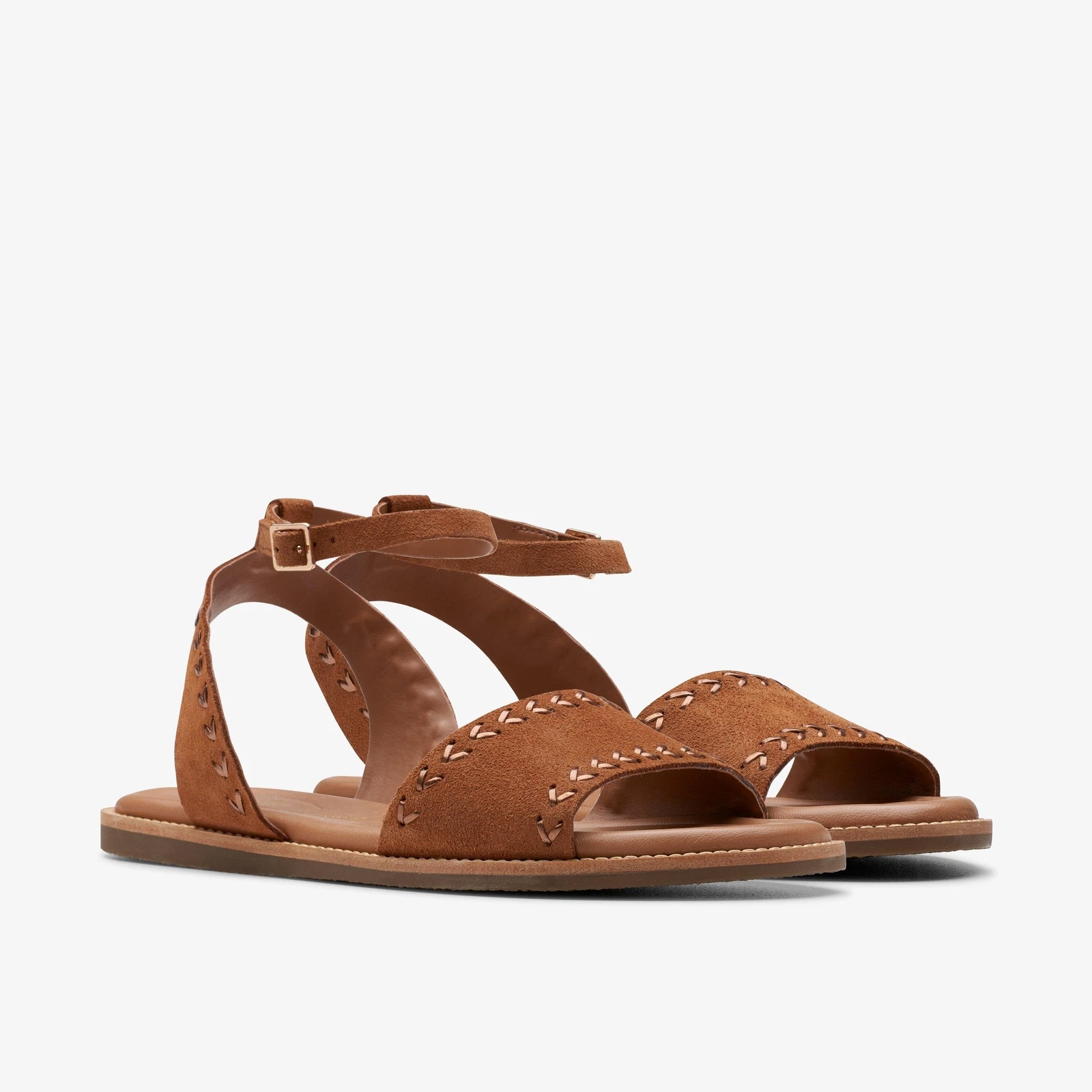 Clarks Women's Maritime May Tan Suede 26176291