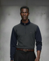 Tommy Hilfiger Men's Color Block Bill Quarter Zip Sweater B85 Grey Heather 78J3393 021