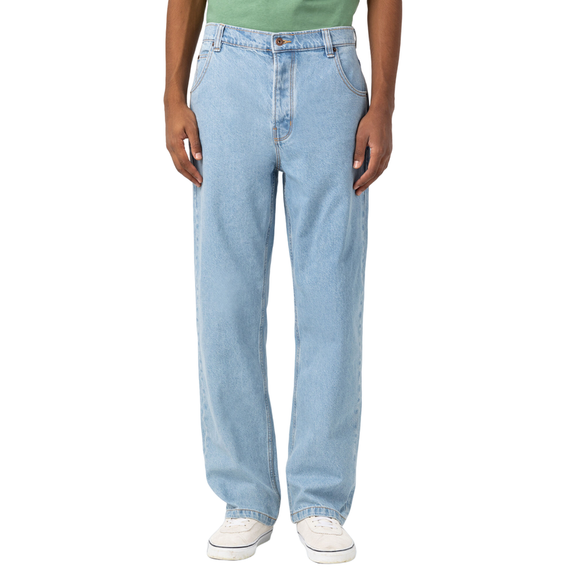 Dickies Mens Thomasville Loose Fit Jeans Light Denim DUR07LTD