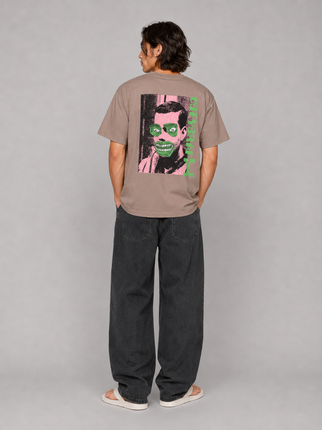 OBEY Mens OBEY Grafx T-Shirt Mushroom 166913151
