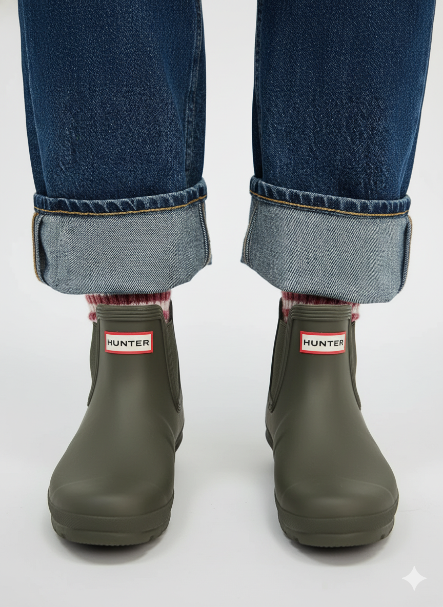 Hunter Women's Original Chelsea Boots Olive Leaf WFS2078RMA OVL