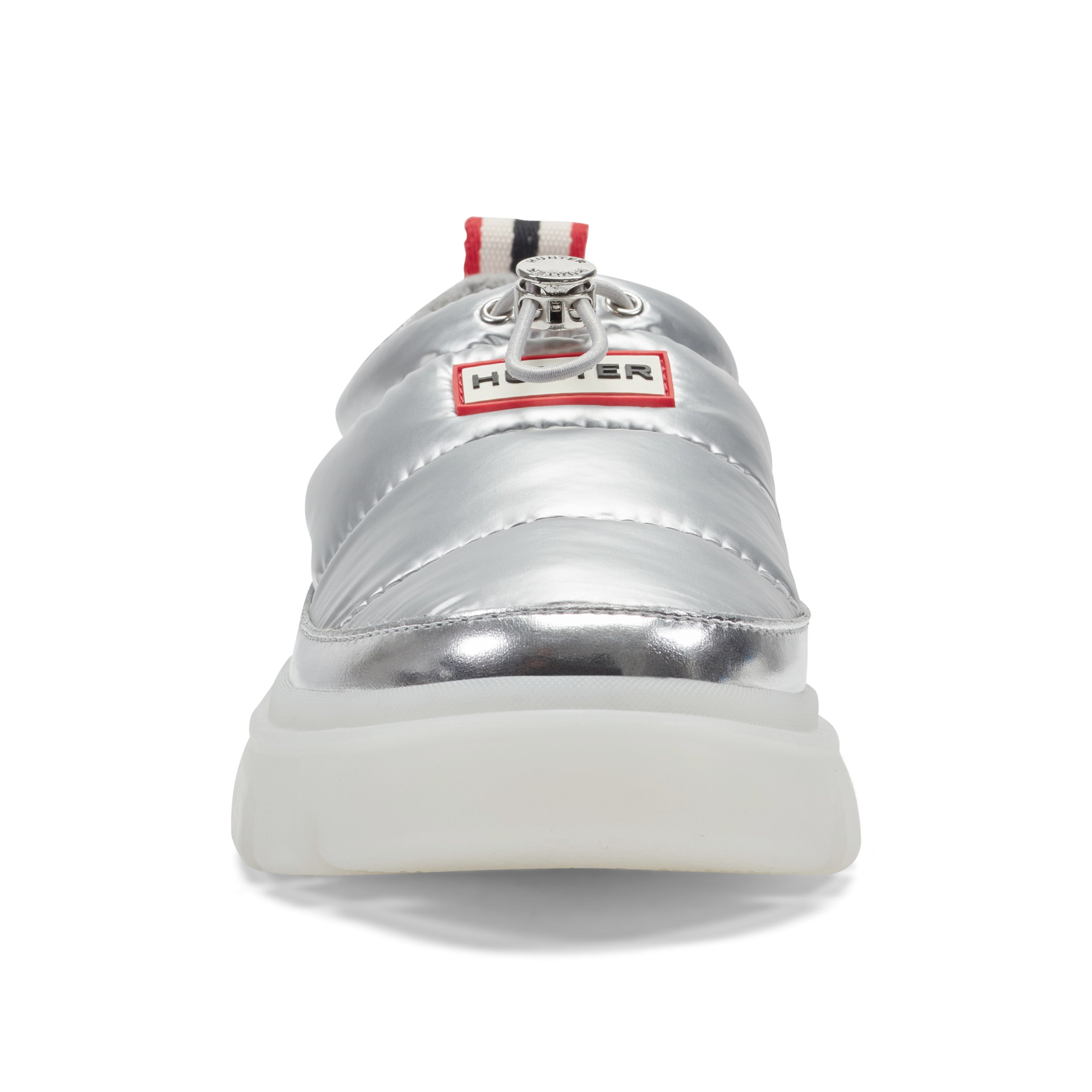 Hunter Womens Madi Insulated Water Resistant Slip-on Mules Shoes Silver HWMADI4 040