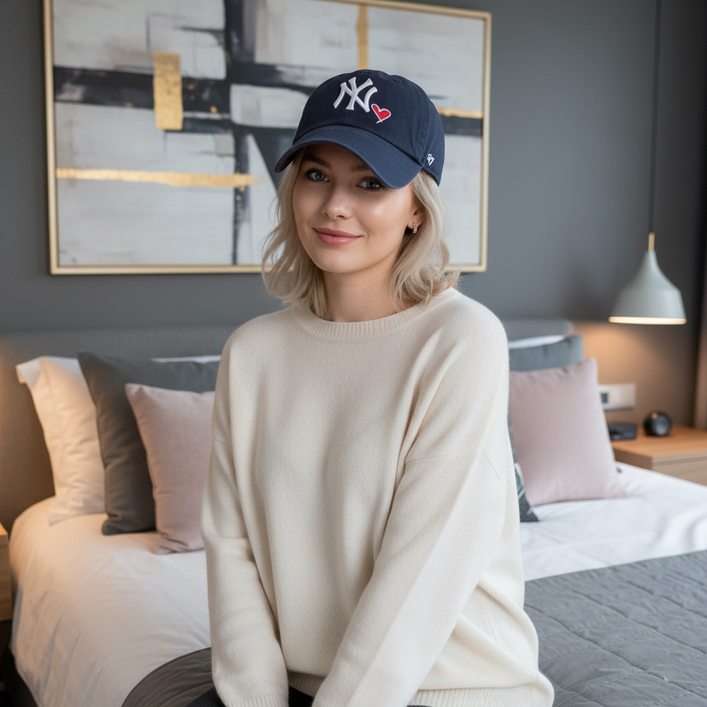 47 Brand New York Yankees '47 Clean Up Cap Navy Icon B-ICONC17GWS-NYB