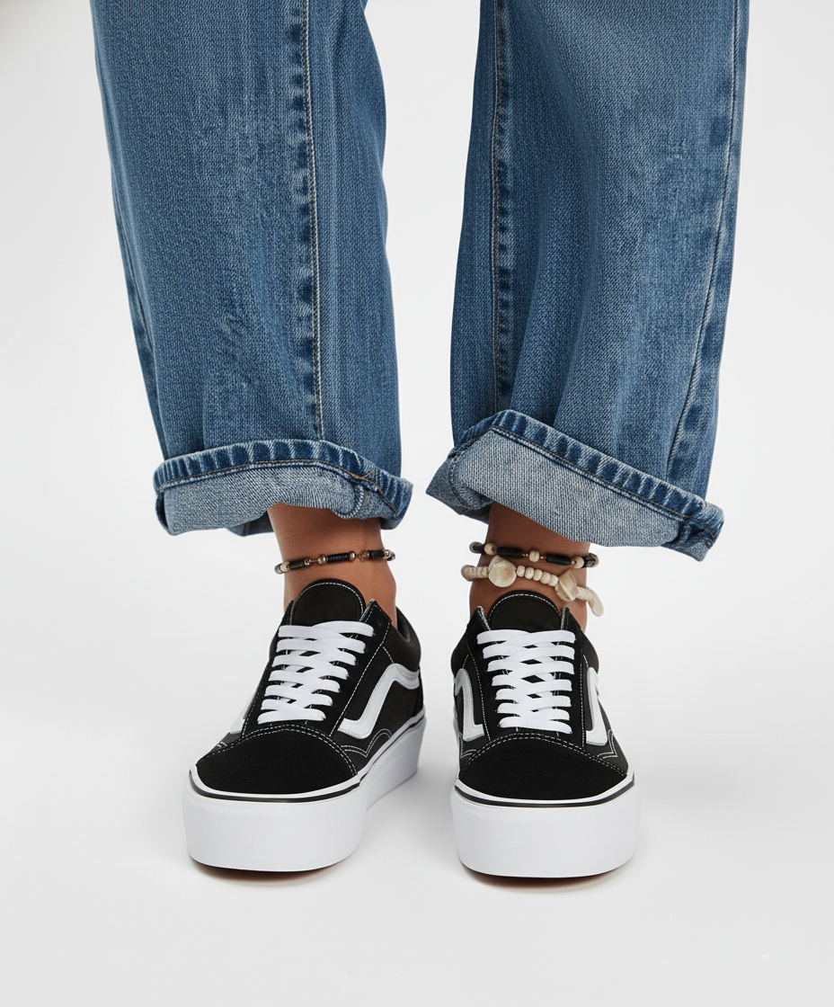 Vans Old Skool Platform Black/White VN0A3B3UY28