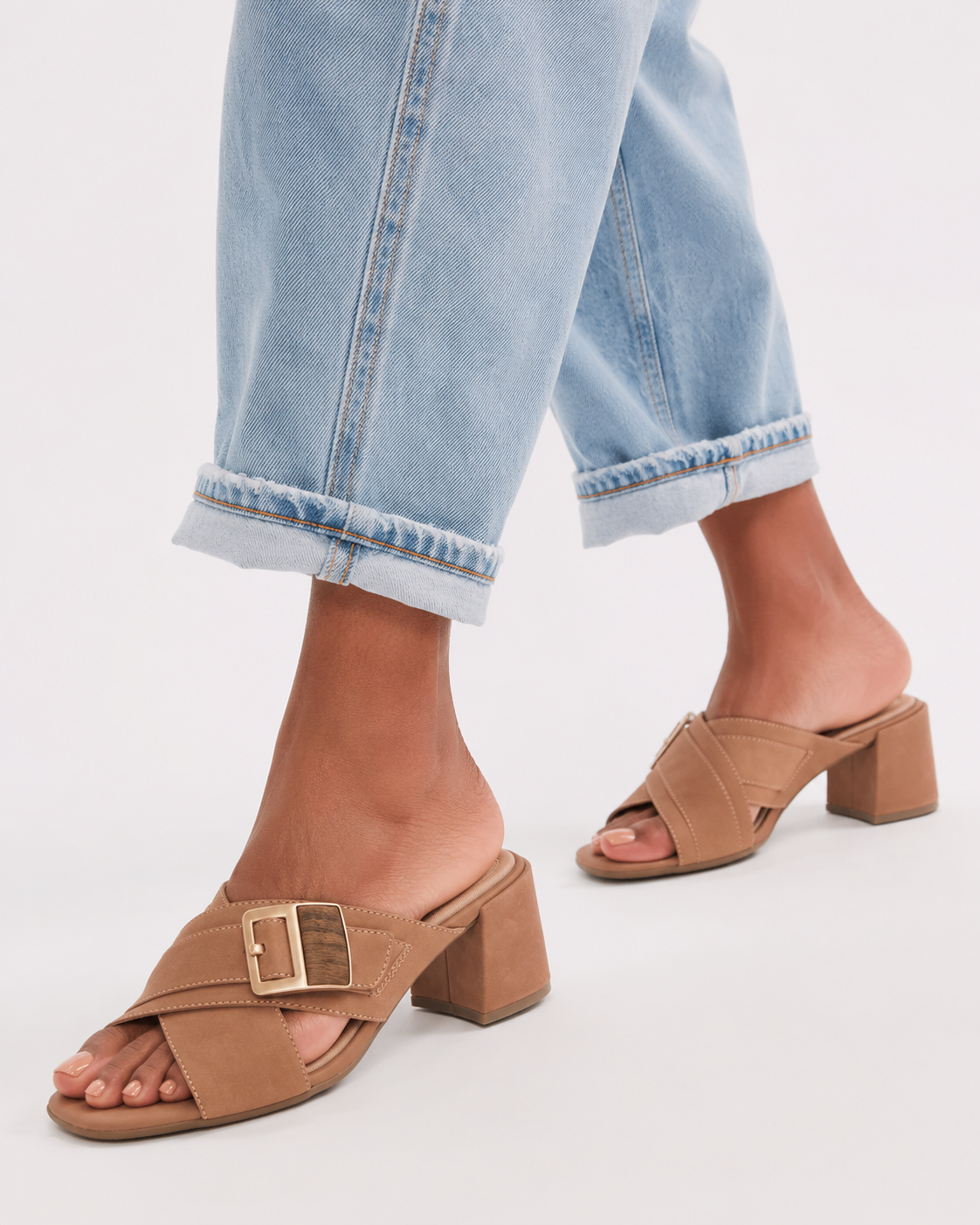 Rockport Womens Total Motion Alaina Buckle Slide Au Natural CI3321