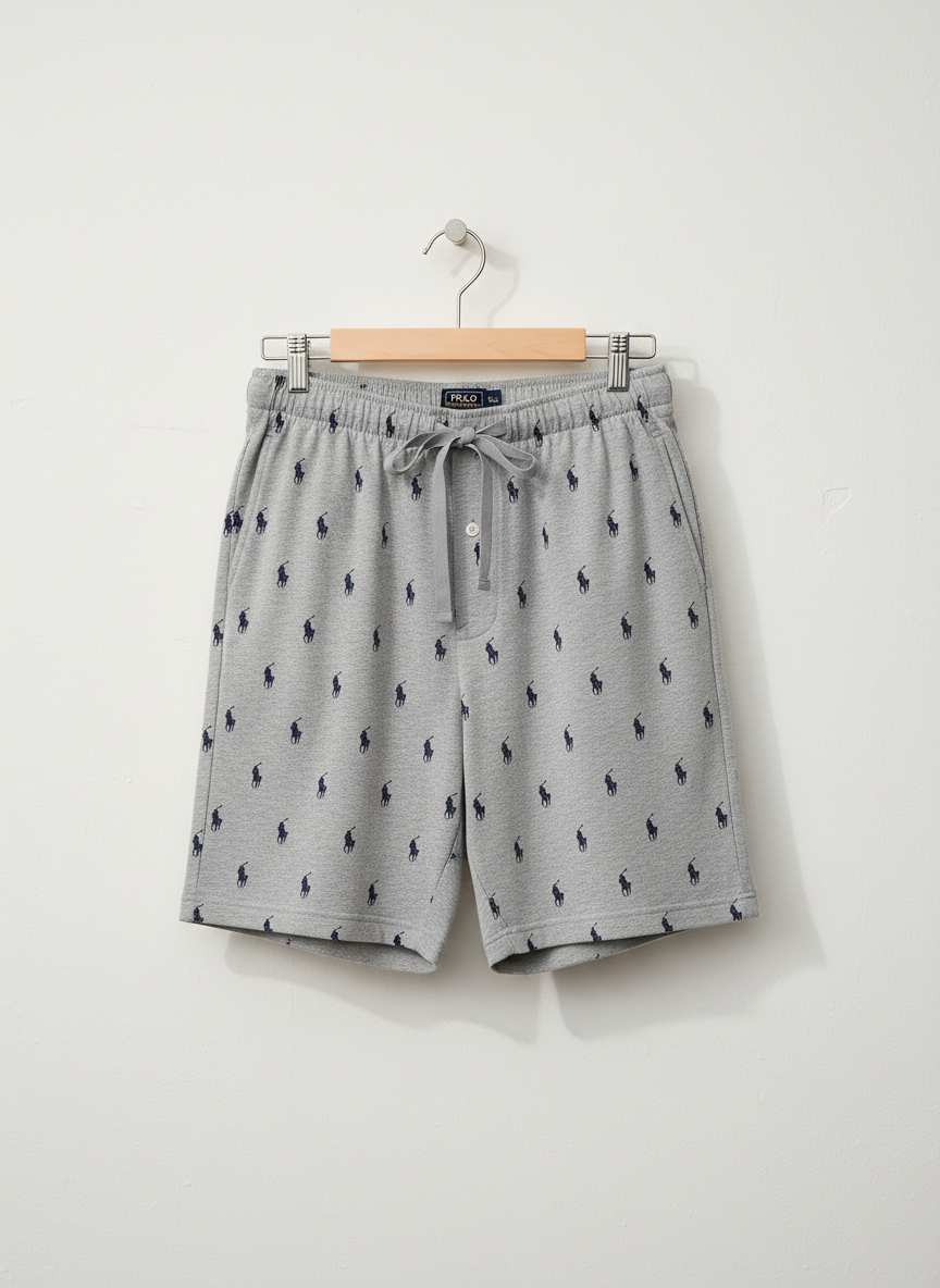 Polo Ralph Lauren Men's Pony Logo All Over Short Grey PK05SR W7D B10