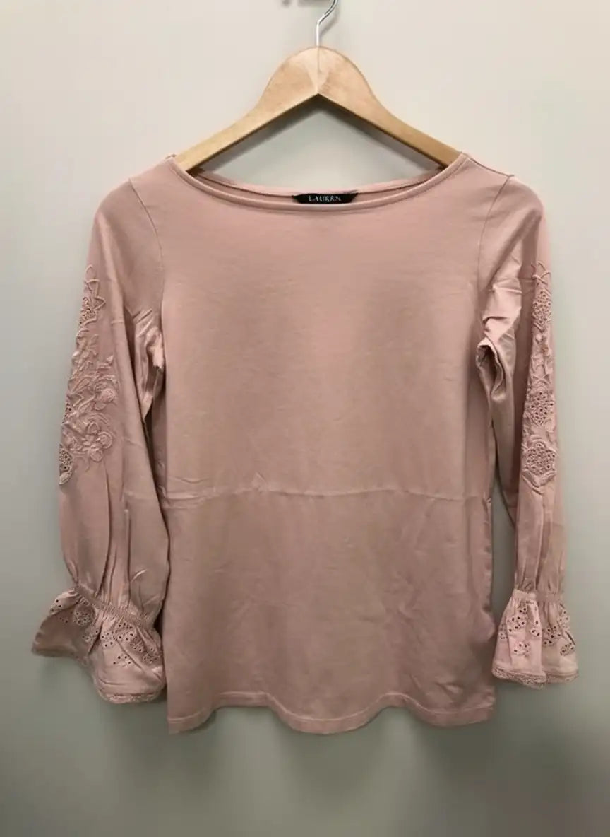 Polo Ralph Lauren Women's Jersey Puff-Sleeve Pink 200787122002 B5