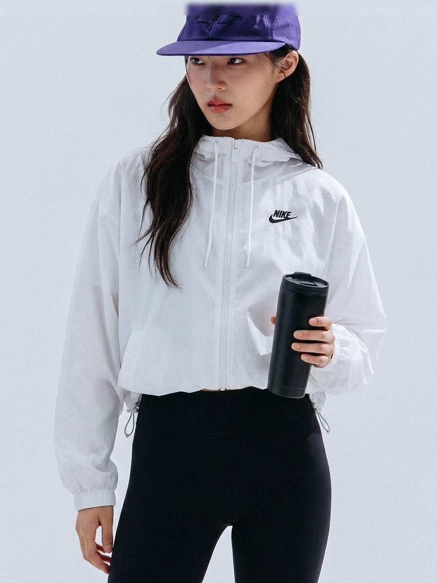 Nike Women's Sportswear Essential Repel Woven Jacket White DN5008 100 N11