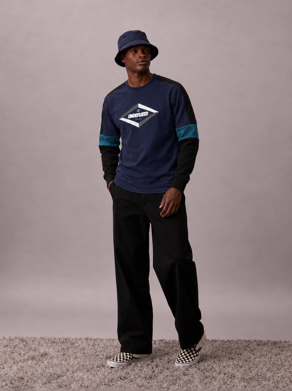 Undefeated 90S Undefeated Long Sleeve Crew Navy 514341