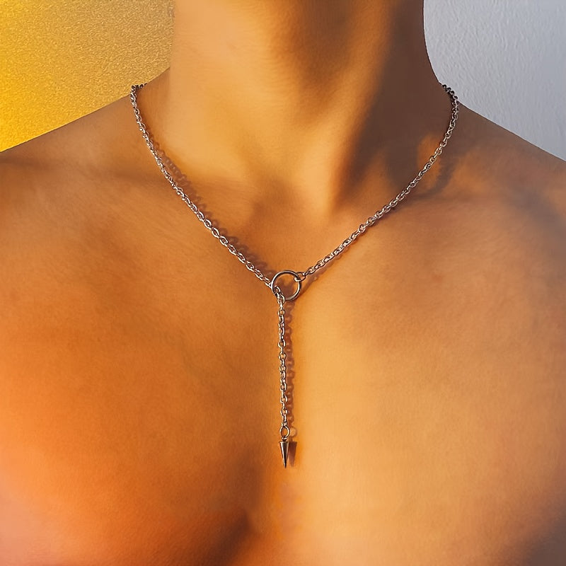Aplaze Unisex Punk Cone Spike Choker Necklace