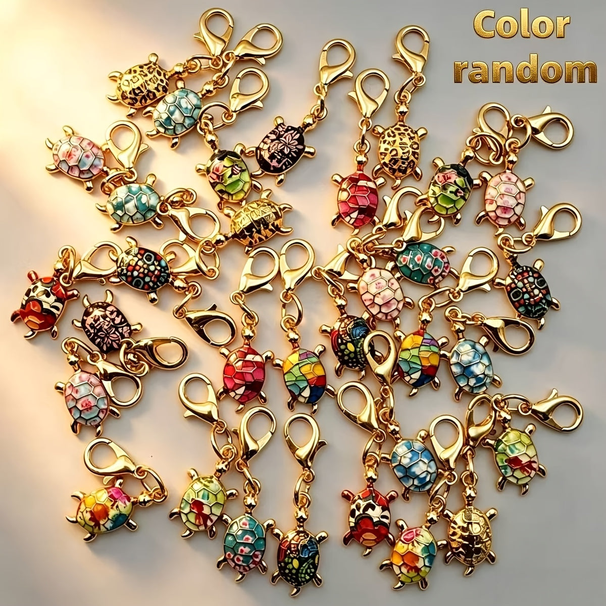 20pc Cute Turtle Keychains - Random Colors