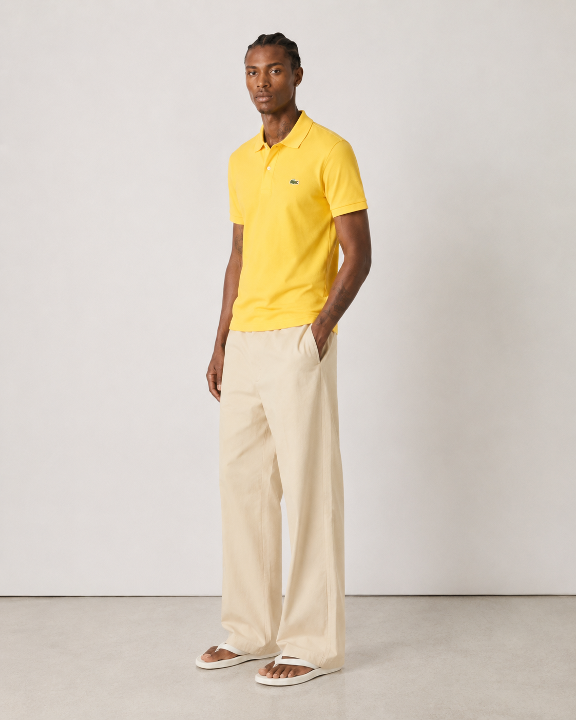 Lacoste Mens Petit Pique Slim Fit Polo Shirt Daba PH4012 Z0A