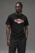 HUF x Thrasher Logo T-Shirt Black TS02730 AI model photo