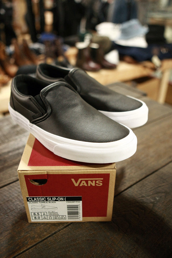 Vans Classic Tumble Slip-on Black VN0A38F7P3O - APLAZE