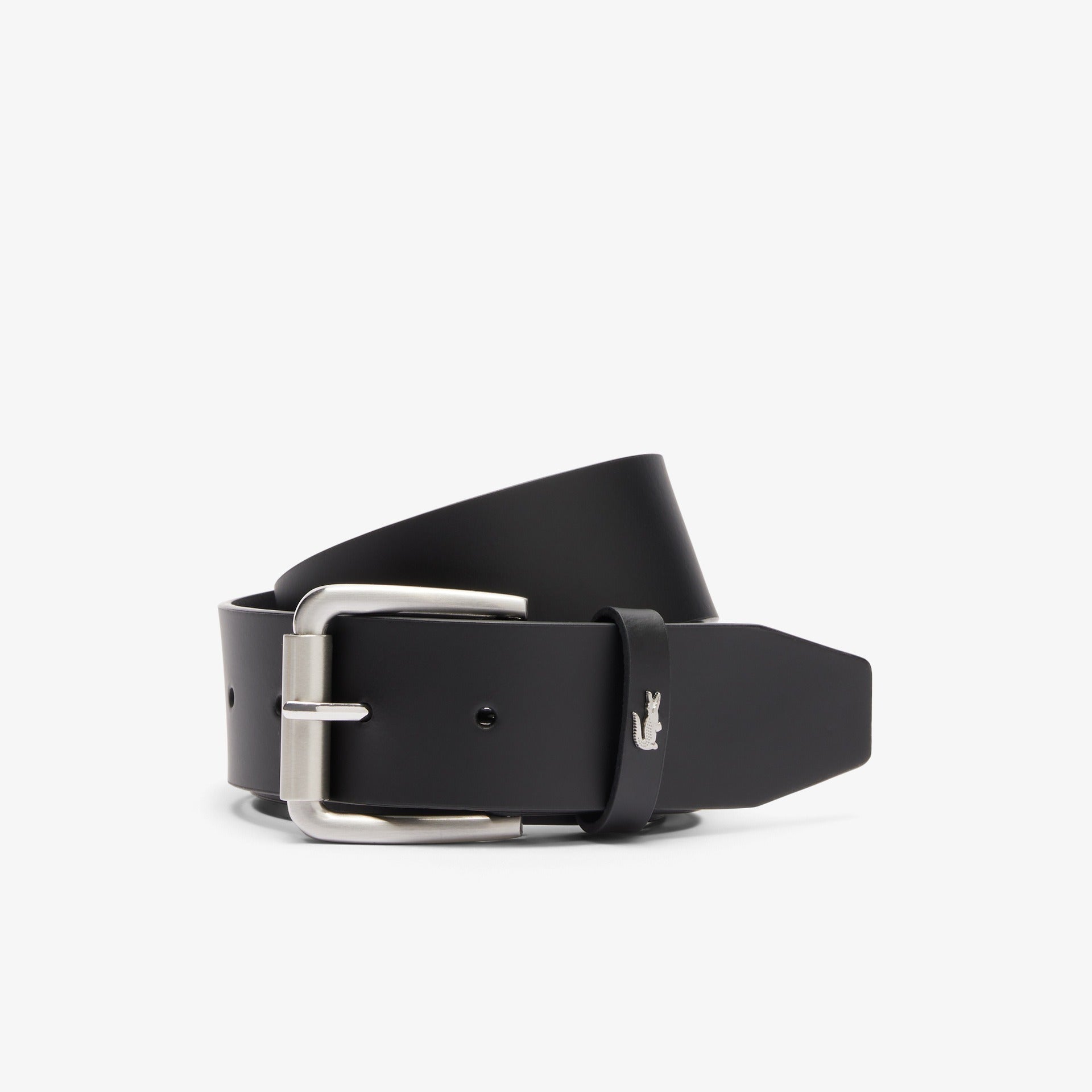 Lacoste Raw Edges Leather Belt Black RC3089 000