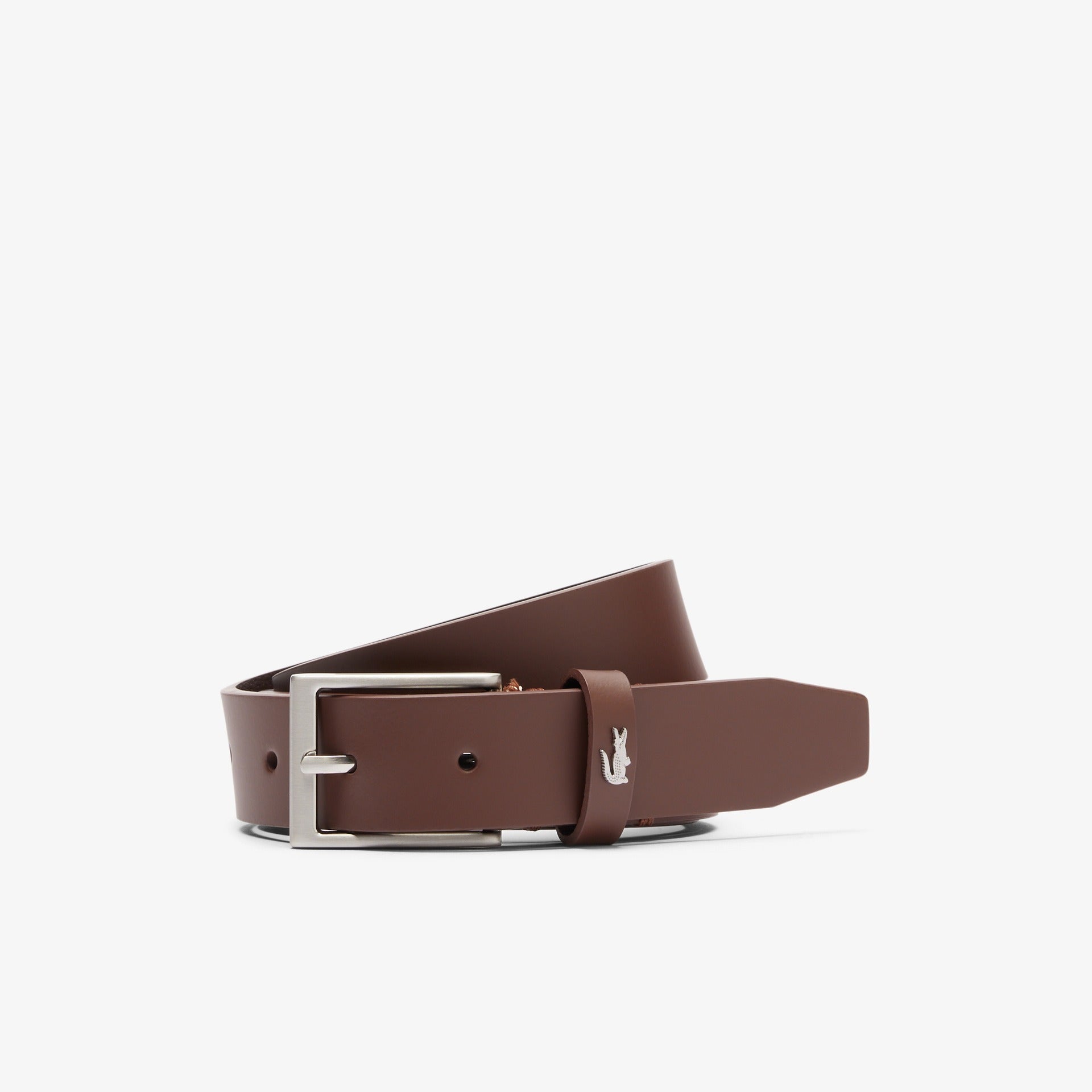 Lacoste Plain Leather Belt Light Brown RC3097 R98