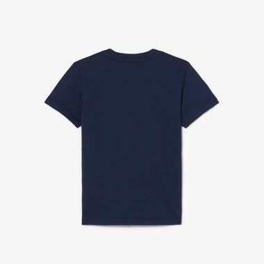 Lacoste Kids Logo Core Cotton T-Shirt Navy Blue 947025 UGW