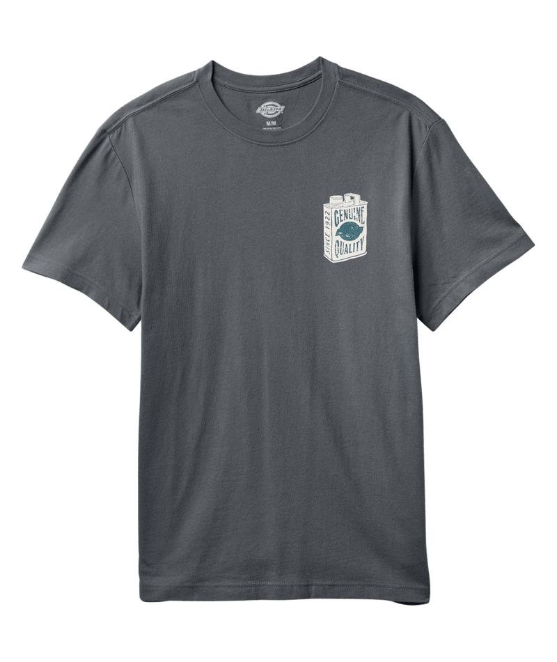 Dickies Short Sleeve Quality Oil Auto Tee Charcoal A88J90CH