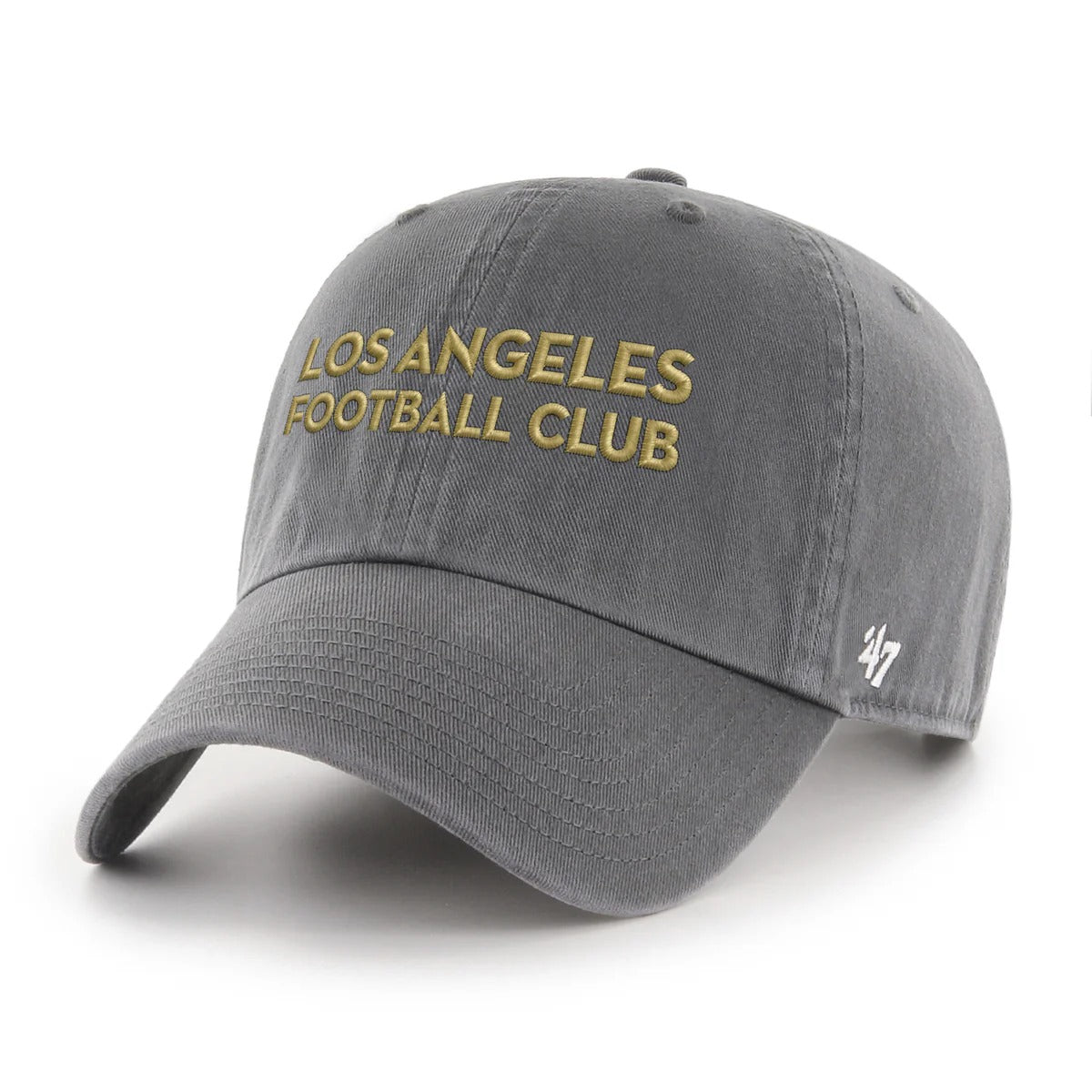 47 Brand Los Angeles LA FC Ballpark Script Shot Clean Up Cap Charcoal MLS-BPSSC22GWS-CC