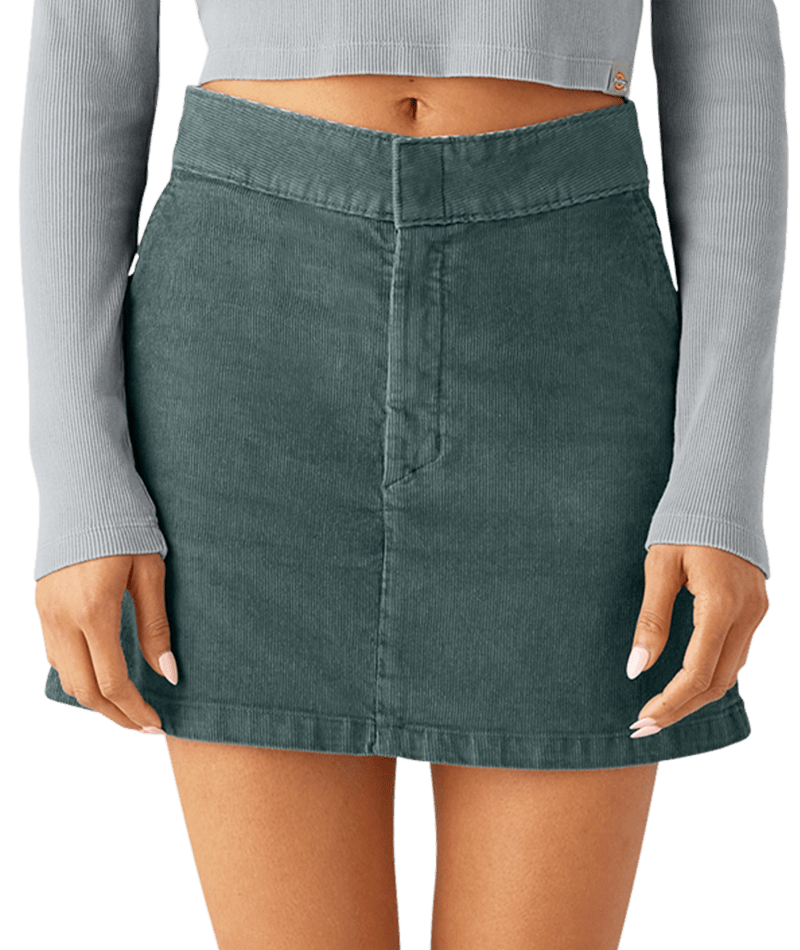Dickies Women’s Corduroy Mini Skirt Lincoln Green A863Y0LN