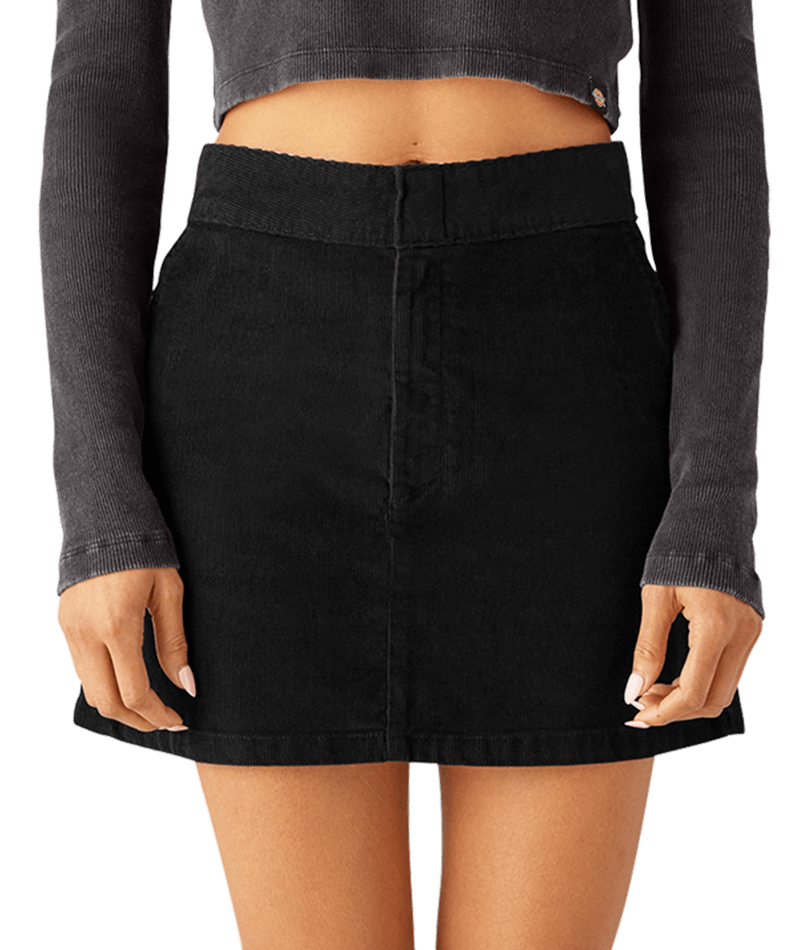 Dickies Women’s Corduroy Mini Skirt Black A863YBLK