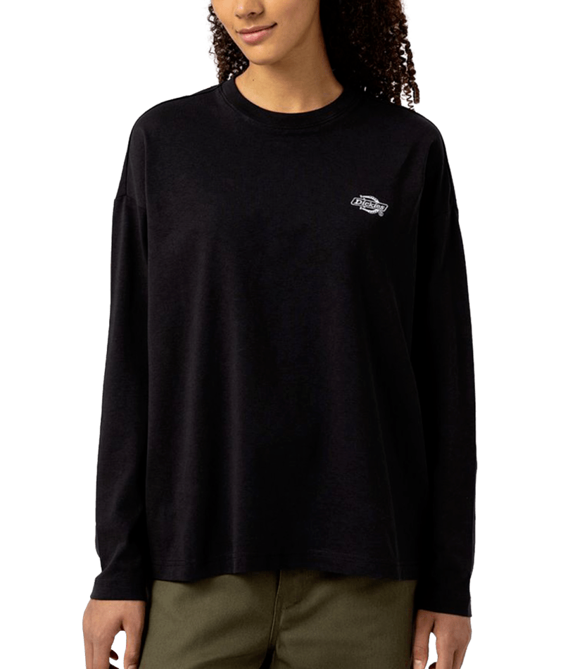 Dickies Women’s Summerdale Long Sleeve Tee Knit Black FLR05KBK