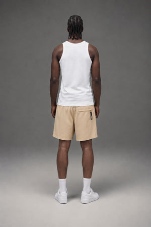 OBEY Men's Easy Eyes Nylon Short Irish Cream 172120100 CRM AI model photo