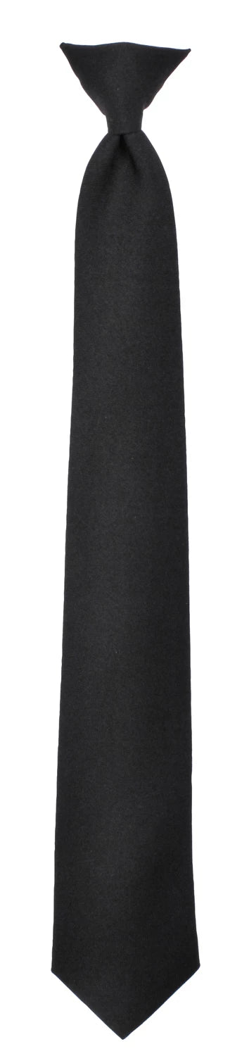 Rothco Police Issue 20-inch black clip-on necktie product view, style 30084