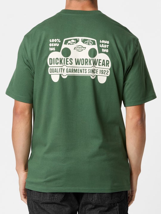 Dickies Mens Gordonsville Graphic T-Shirt Pine Needle Green A87QUPIN