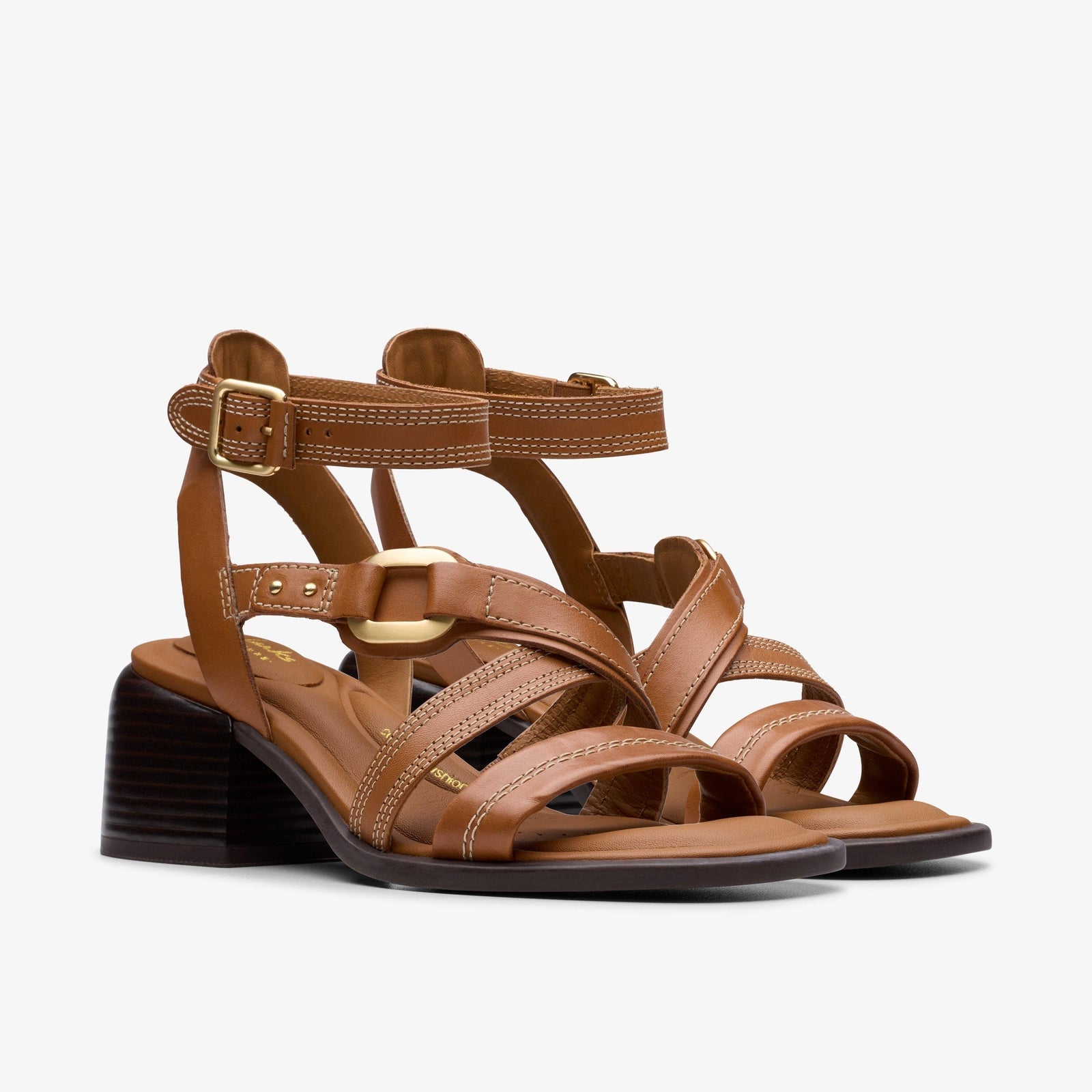 Clarks Women's Morwyn Strap Tan Leather 26181244