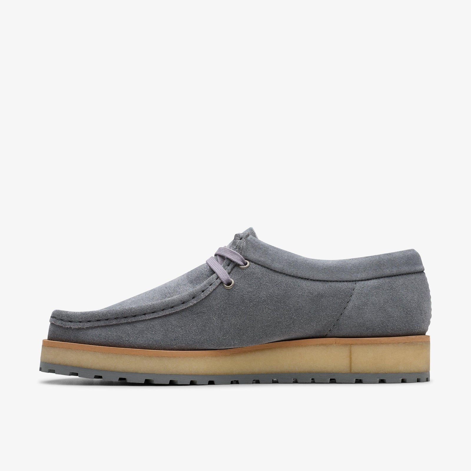 Clarks Mens Walla Scout Lo Grey Suede 26180628