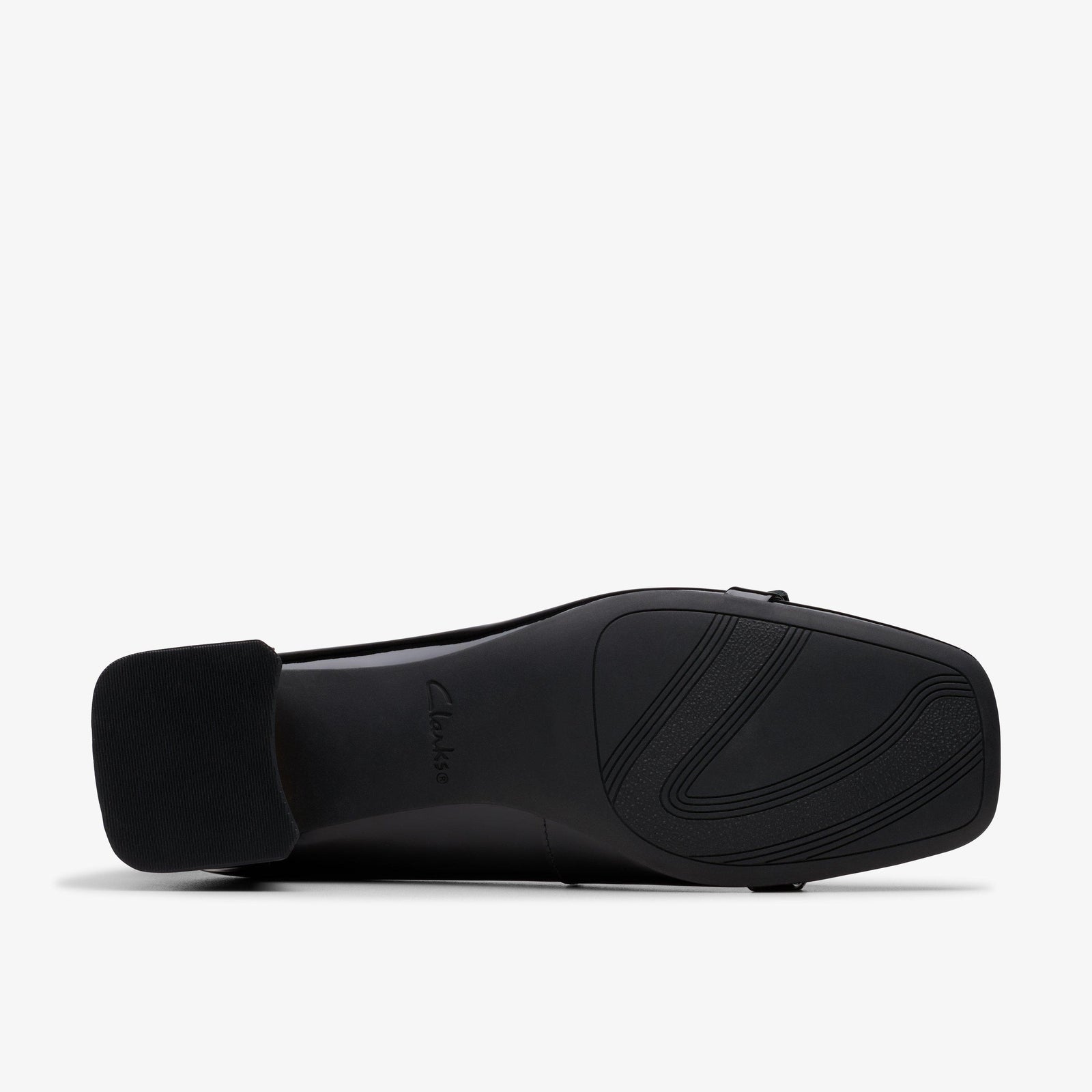 Clarks Women's Nyta45 Court Black Pat 26181317