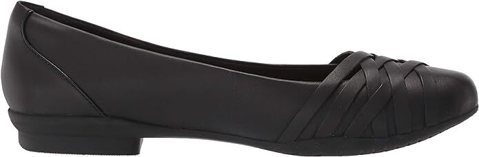 Clarks Women's Sara Clover Black Leather 26157698