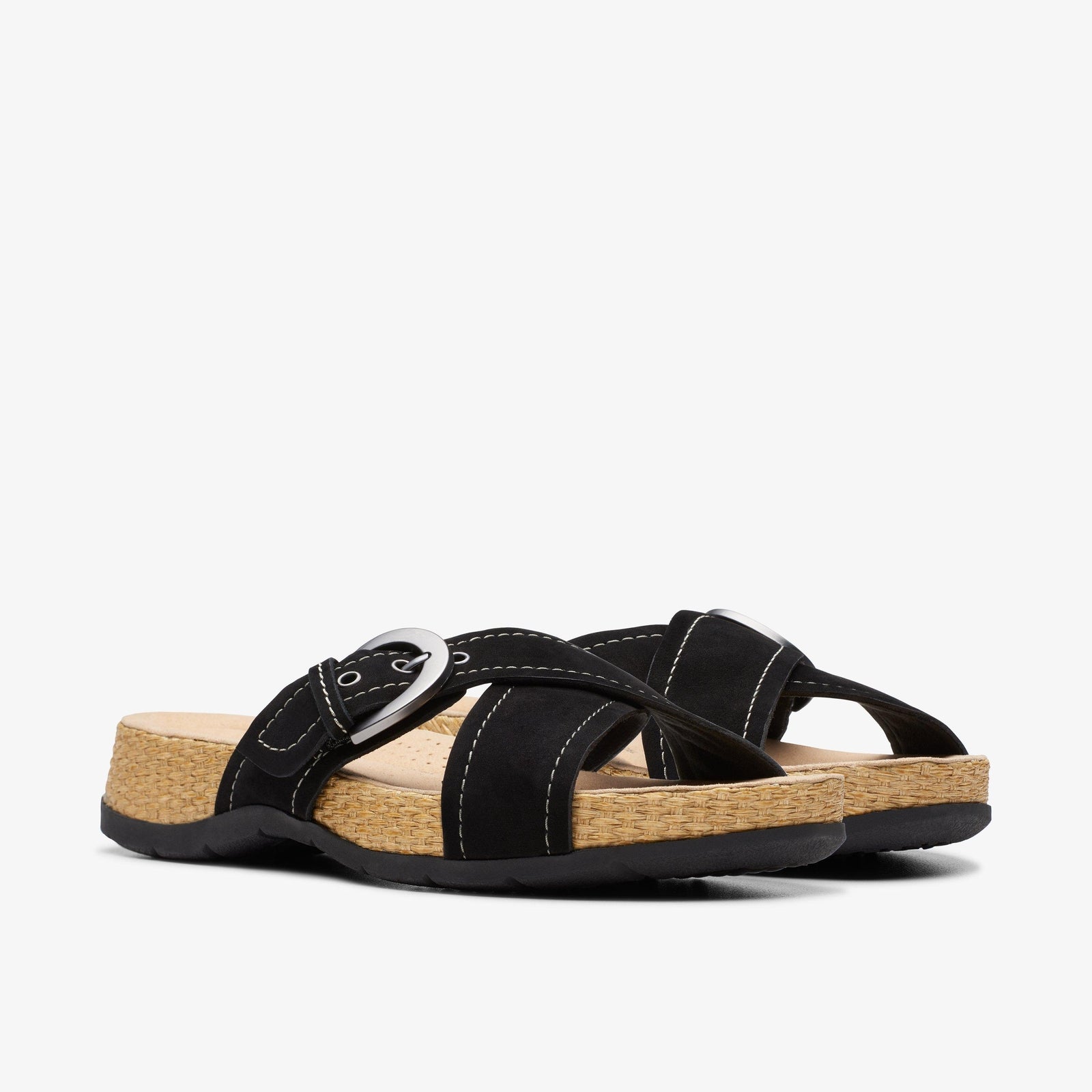 Clarks Women's Reileigh May Black Nubuck 26178002