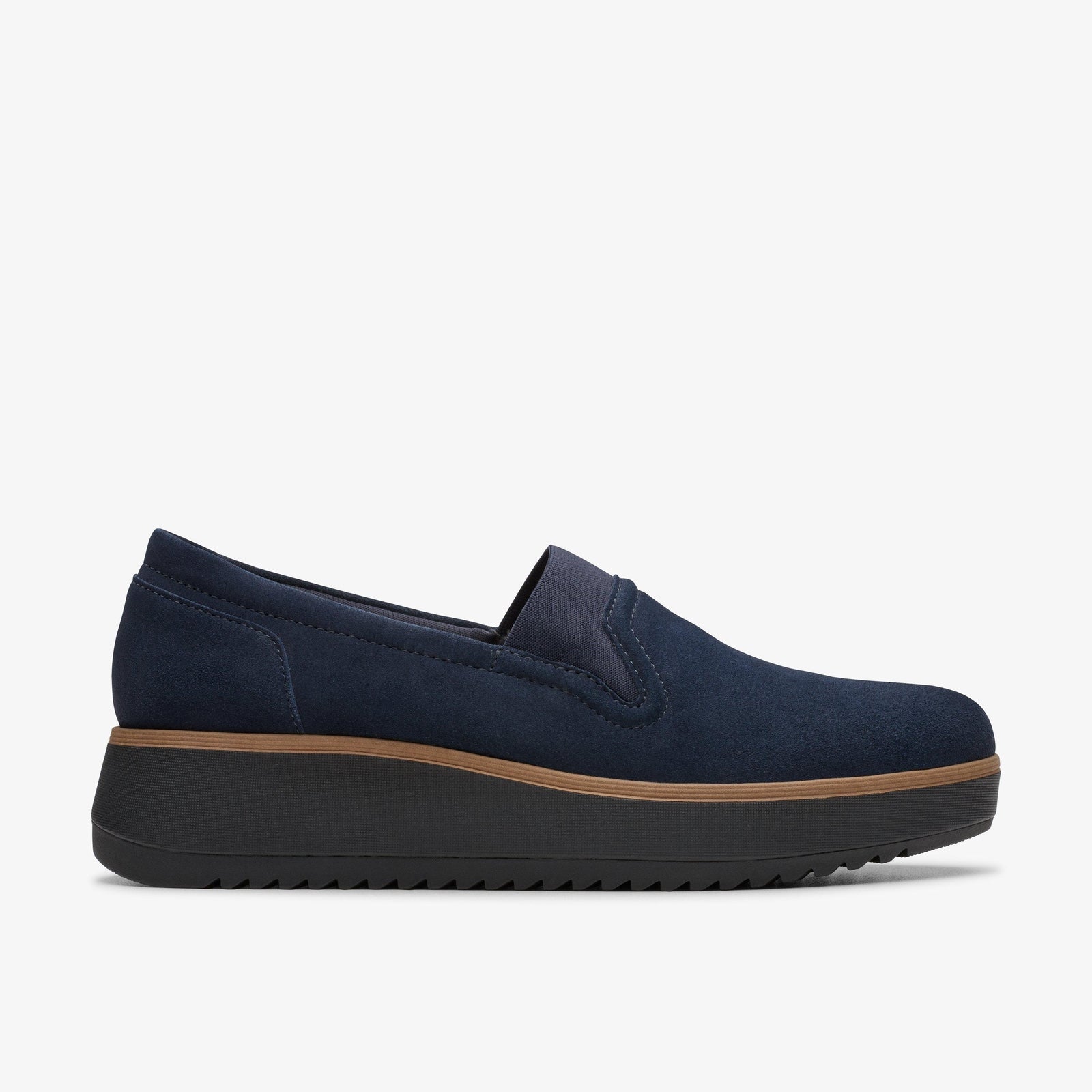 Clarks Women's Zylah Sky Navy Suede 26180120