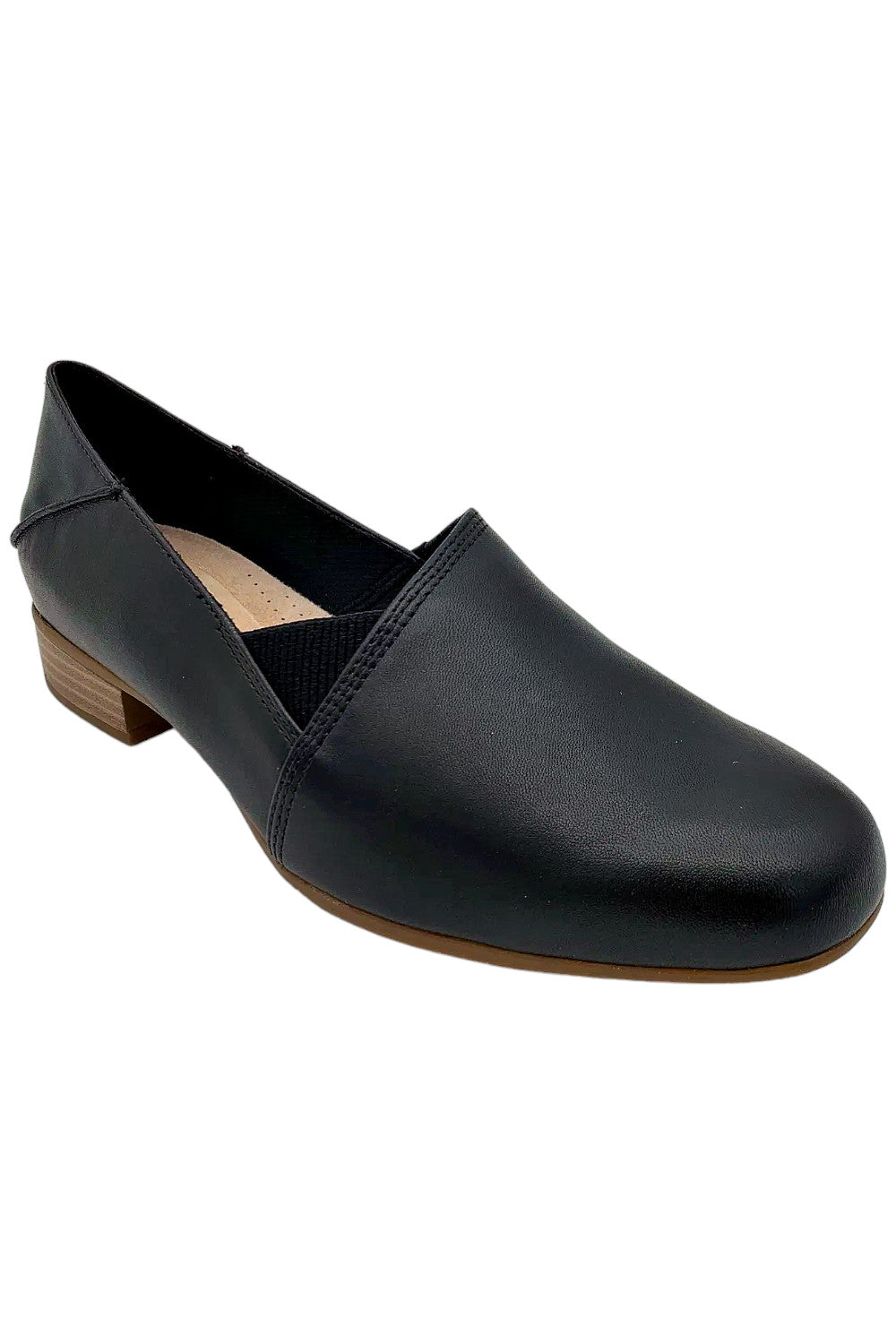 Clarks Collection Women's Juliet Trim Slip-On Leather Loafer Black 26180072