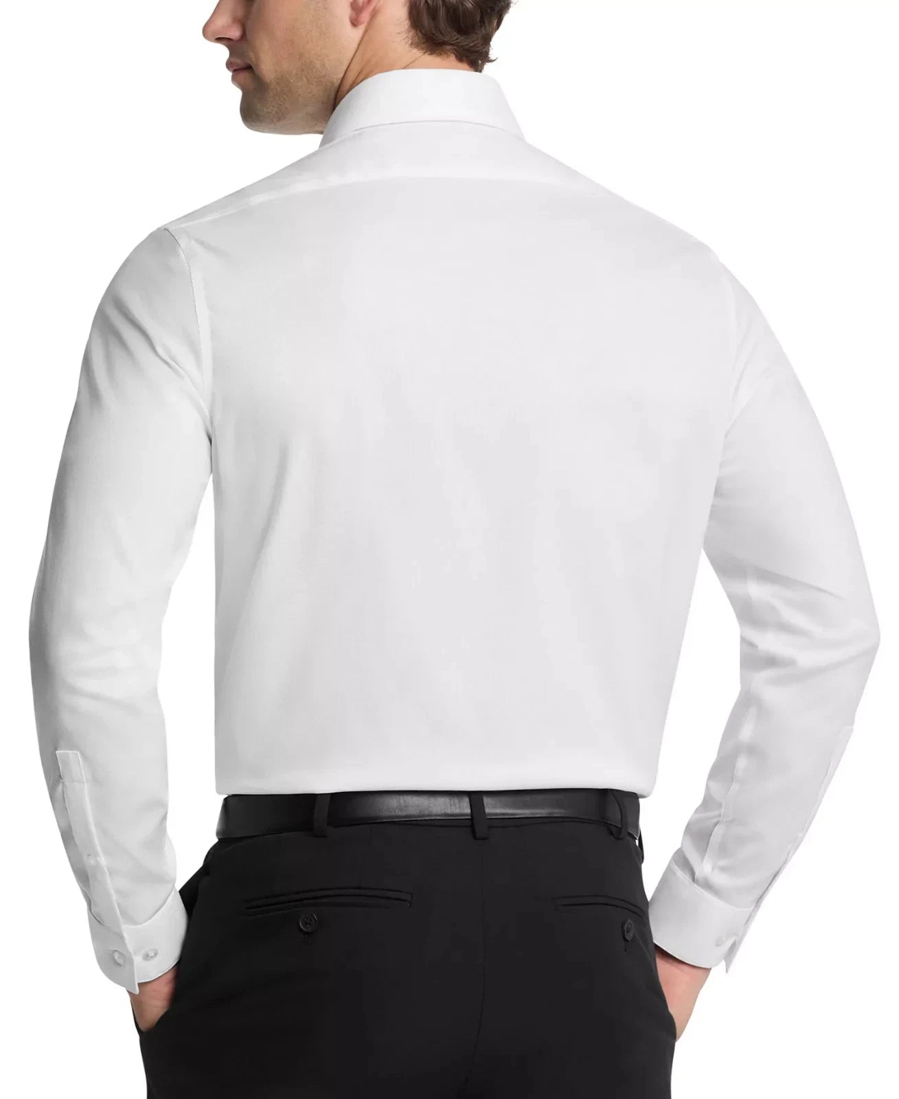 Calvin Klein Mens Steel+ Slim Fit Performance Stretch Dress Shirt White 33K5754-OXS