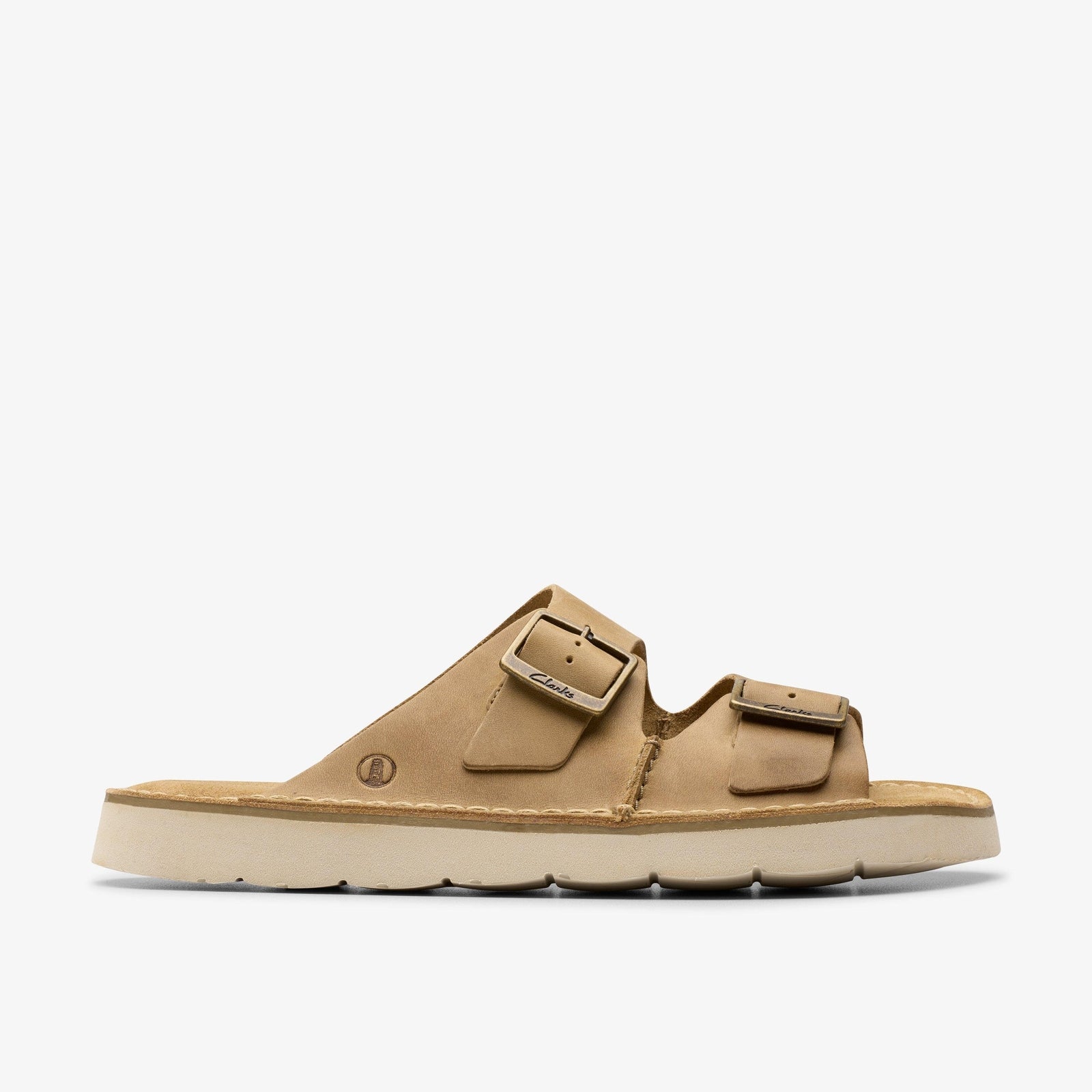 Clarks Men's Solsbury Strap Dark Sand Leather 26180884